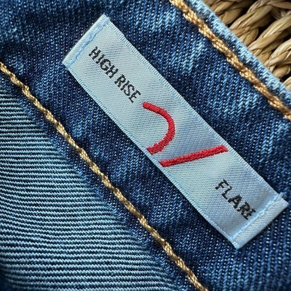 NWT VIGOSS JEANS HIGH RISE WAISTED FLARE NAVY SIZE 31 denim jean - Picture 3 of 7